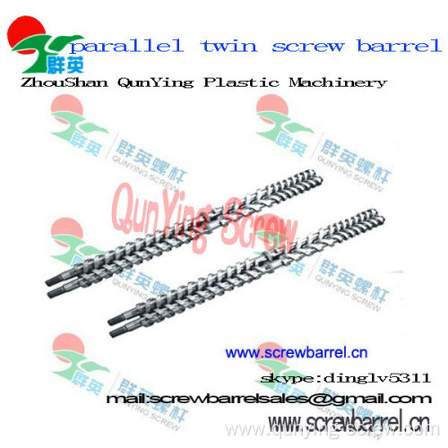 Plastic Syringe Mixing Bimetallic Twin Parallel Screw And Barrel For Extruder Machine 